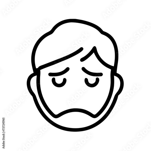 Sad face, face sad, sad, face, sad facial expression, sad facial expression, conveying emotions of melancholy and sorrow.