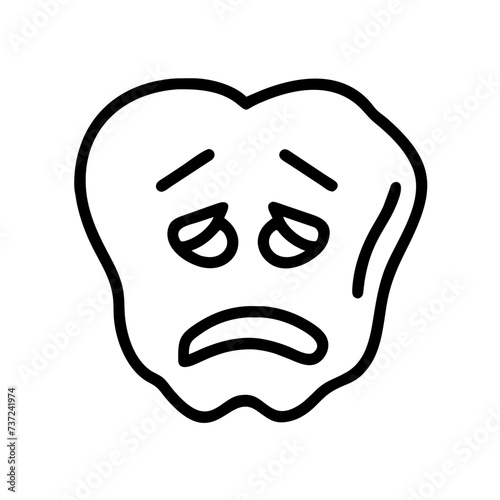 Sad face, face sad, sad, face, sad facial expression, sad facial expression, conveying emotions of melancholy and sorrow.