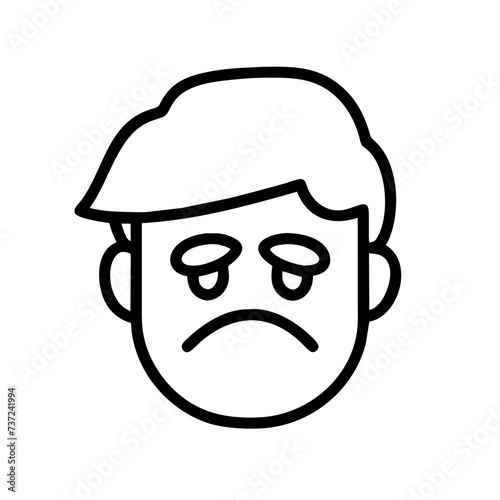Sad face, face sad, sad, face, sad facial expression, sad facial expression, conveying emotions of melancholy and sorrow.