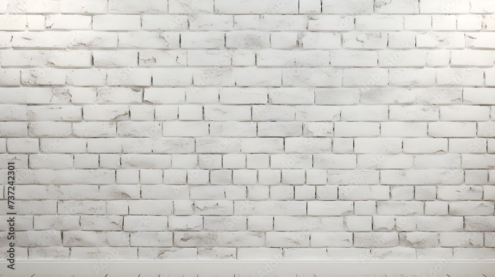 Rough white texture brick wall background - Ai Generated Rough white texture brick wall background - Ai Generated