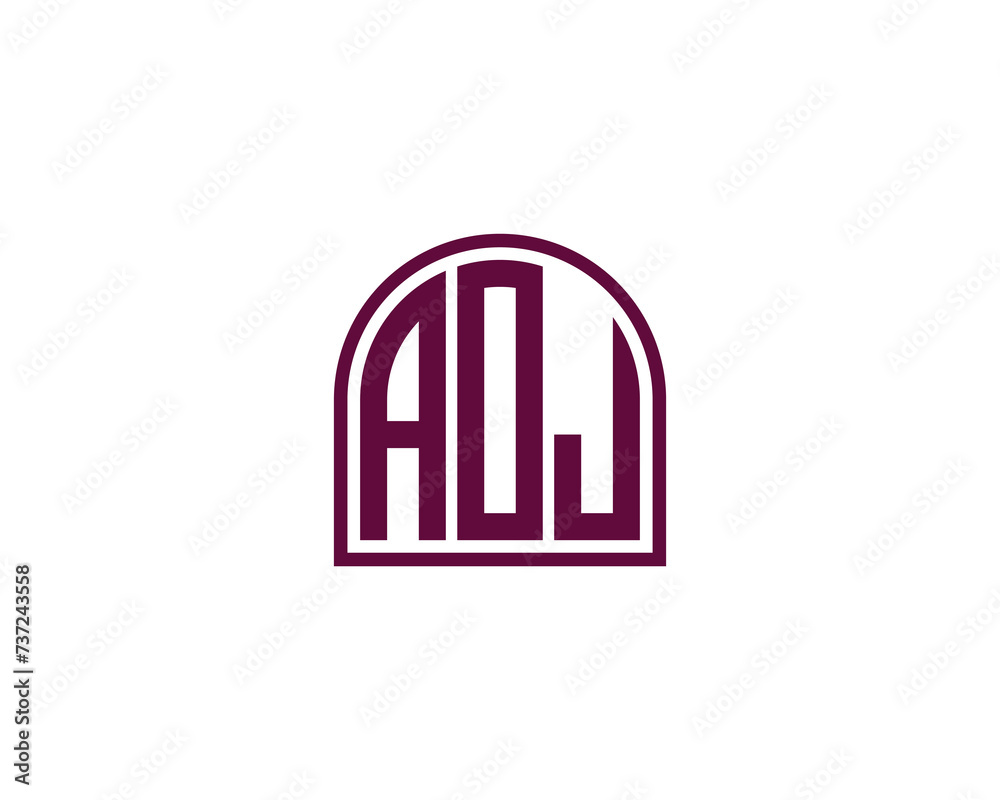 AOJ Logo design vector template AOJ Logo design vector template