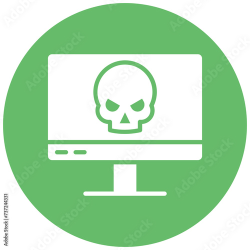 Computer Hacked Icon