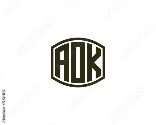 AOK Logo design vector template