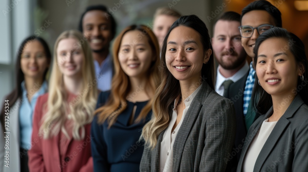 A diverse group of professionals in various fields, showcasing the success and satisfaction that can be achieved by finding the right career path. A diverse group of professionals in various fields, showcasing the success and satisfaction that can be achieved by finding the right career path.