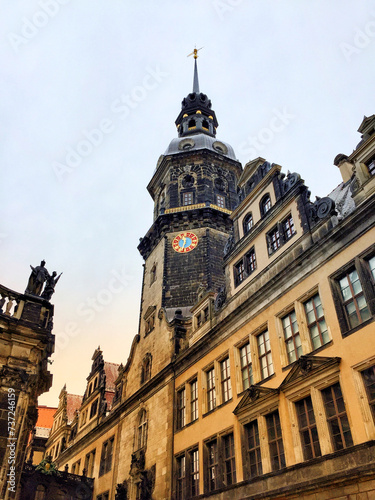 Historical buildings in central Dresden, Germany © Schneestarre