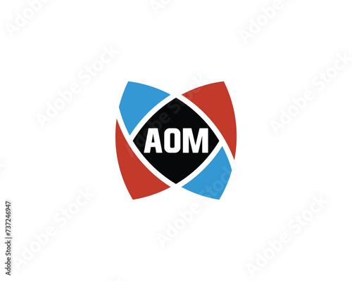 Free Download AOM logo design vector template - GFXLoad