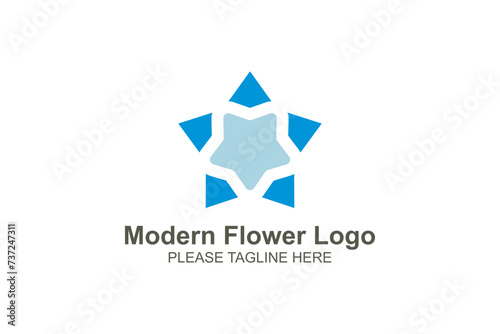 Modern flower logo