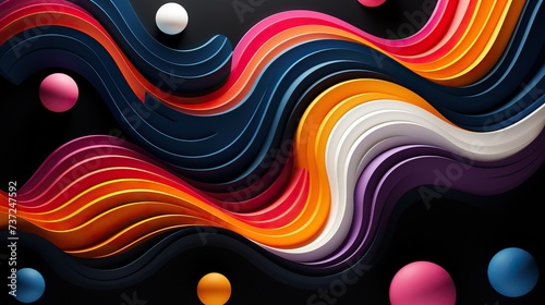 a colorful abstract background with swirls and circles