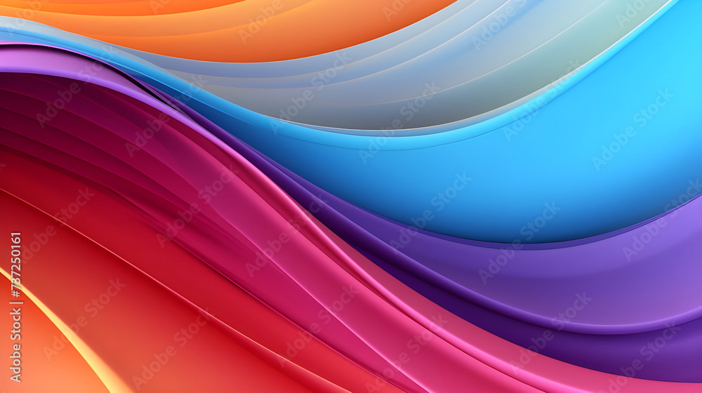 Naklejka premium Background color wave elegant vibrant artistic - Ai generated