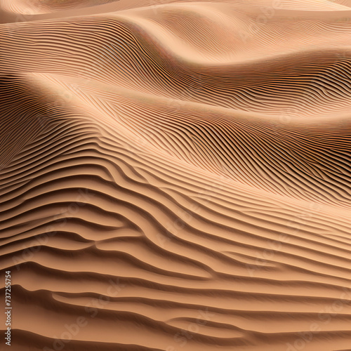Abstract patterns of sand dunes in a desert. © Cao