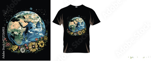 Earth day t-shirt design,'Make everyday earth day',best selling t-shirt design,earth day, vector illustration,Save the planet,Earth Day posters,Happy earth day poster,4