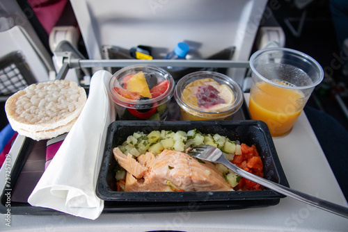Wallpaper Mural food on the plane. fish and fruits Torontodigital.ca