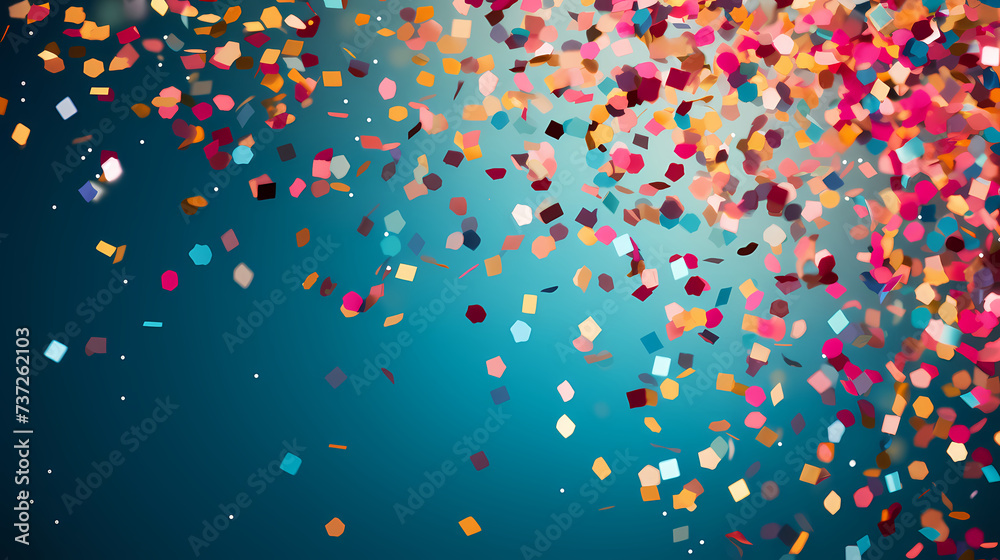 Confetti falling on festive background, confetti background Confetti falling on festive background, confetti background