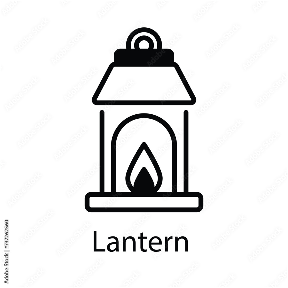 Lantern  Icons vector, website, booking sites and mobile apps. Graphic contour logo for offers, commerce, ui ux and other design needs. Vector isolated stock illustration