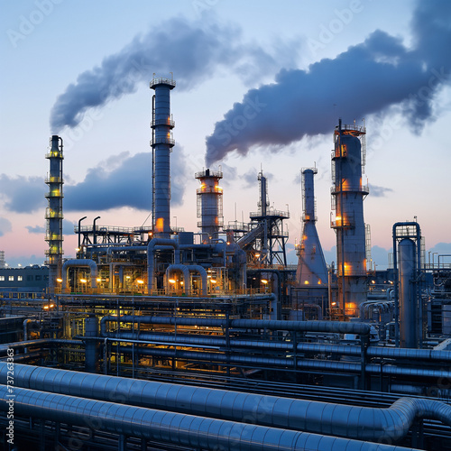 Industry or Factory with Carbon Capture