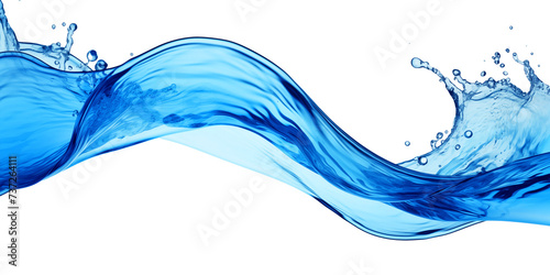 Water in motion. Splash isolated 