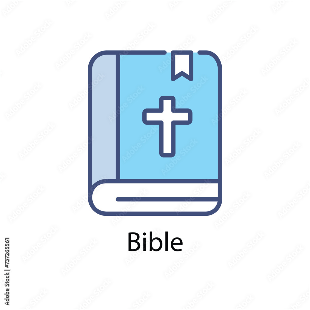 Bible Icons vector, website, booking sites and mobile apps. Graphic contour logo for offers, commerce, ui ux and other design needs. Vector isolated stock illustration