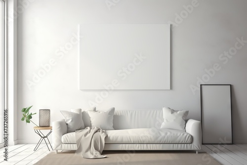 White wall with room for personalized mock up content
