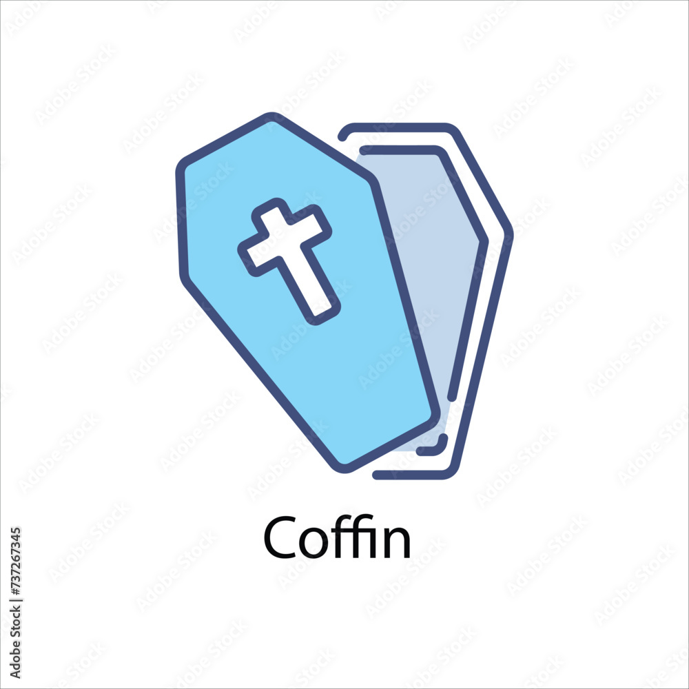 Coffin Icons vector, website, booking sites and mobile apps. Graphic contour logo for offers, commerce, ui ux and other design needs. Vector isolated stock illustration Coffin Icons vector, website, booking sites and mobile apps. Graphic contour logo for offers, commerce, ui ux and other design needs. Vector isolated stock illustration