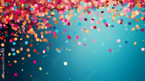 Sparkling confetti on background photo