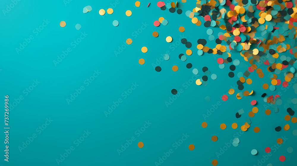 Sparkling confetti on background