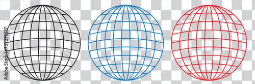 circle globe logo icon vector