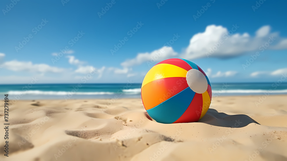 Beach volleyball, concept of healthy living, summer vacation, outdoor activities and travel Beach volleyball, concept of healthy living, summer vacation, outdoor activities and travel