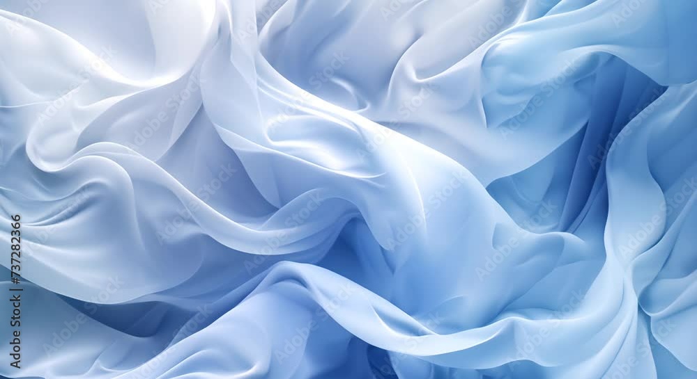 An elegant modern abstract background, with smooth, flowing lines and a minimalist color palette of cool blues and soft grays, creating a tranquil yet sophisticated visual landscape