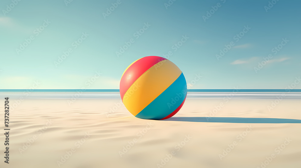 Beach volleyball, concept of healthy living, summer vacation, outdoor activities and travel Beach volleyball, concept of healthy living, summer vacation, outdoor activities and travel