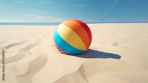 Beach volleyball, concept of healthy living, summer vacation, outdoor activities and travel