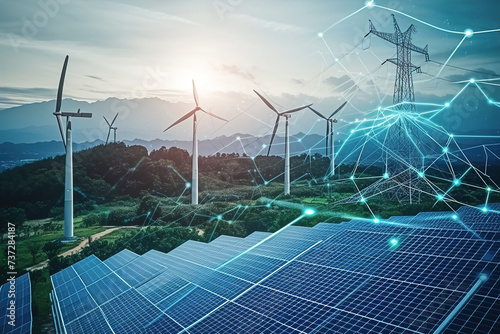The EcoGrid Energy Management System integrates advanced AI and IoT sensors for real-time control of sustainable energy.
