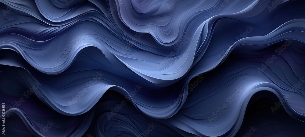 Obraz premium blue silk