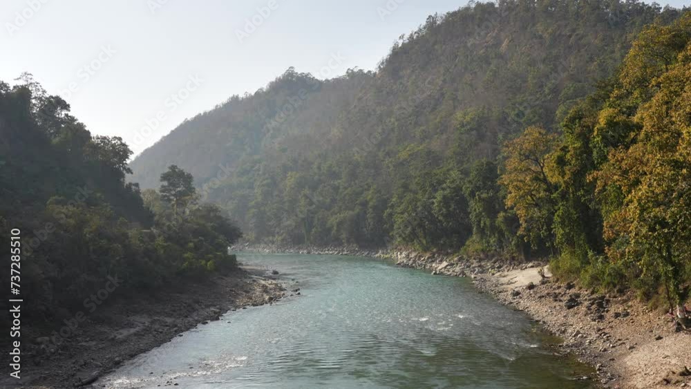 Mesmerizing beauty of Nepal as a river gracefully flows through majestic mountains, creating a serene and picturesque landscape that will leave you breathless. Mesmerizing beauty of Nepal as a river gracefully flows through majestic mountains, creating a serene and picturesque landscape that will leave you breathless.