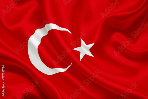 turkey flag of Turchia photo