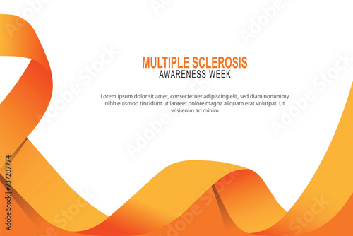 Multiple Sclerosis Awareness Week background. photo