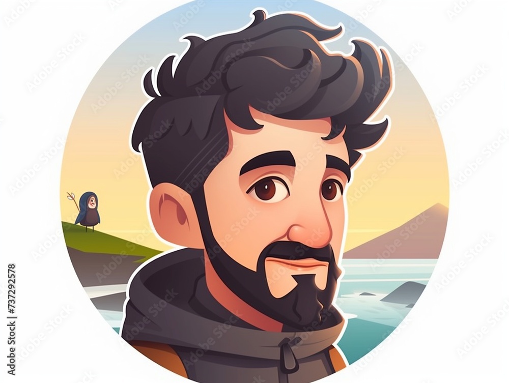 Obraz premium Avatar portrait for social media