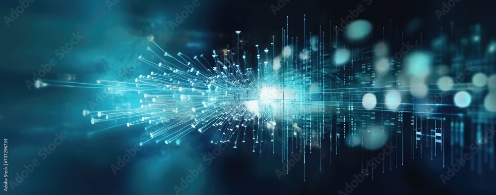 Large digital data symbol, business technology concept. Big data, artificial intelligence, using medical theme style Large digital data symbol, business technology concept. Big data, artificial intelligence, using medical theme style
