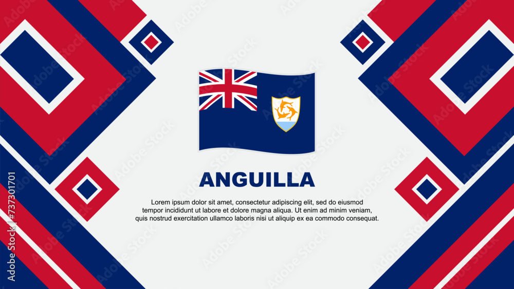 custom made wallpaper toronto digitalAnguilla Flag Abstract Background Design Template. Anguilla Independence Day Banner Wallpaper Vector Illustration. Anguilla Cartoon