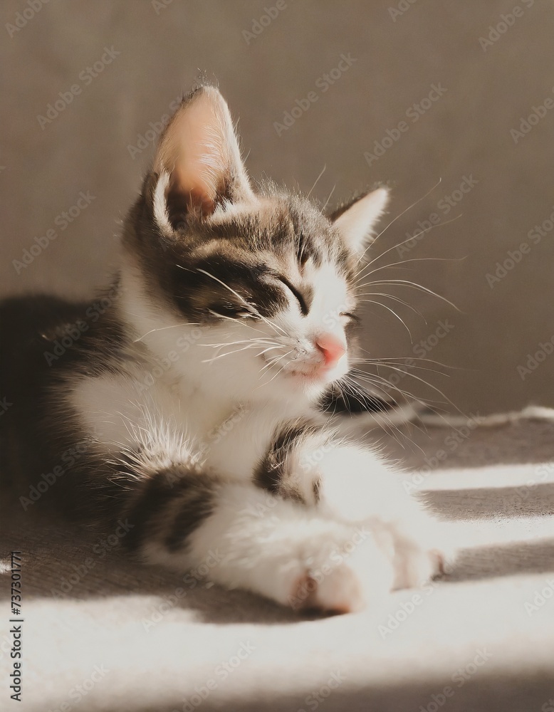 Portrait of a healthy cat in black and white, pets portrait, adorable furry friends in studio, domestic cat, feline, persian cat, long hair cat Portrait of a healthy cat in black and white, pets portrait, adorable furry friends in studio, domestic cat, feline, persian cat, long hair cat