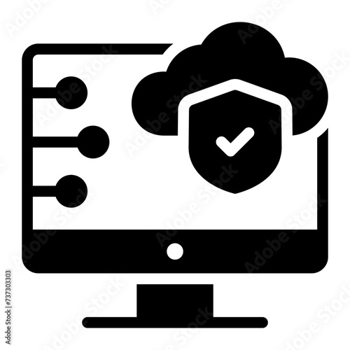 service cloud glyph icon