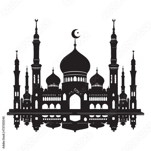 Free Download vector mosque illustration
