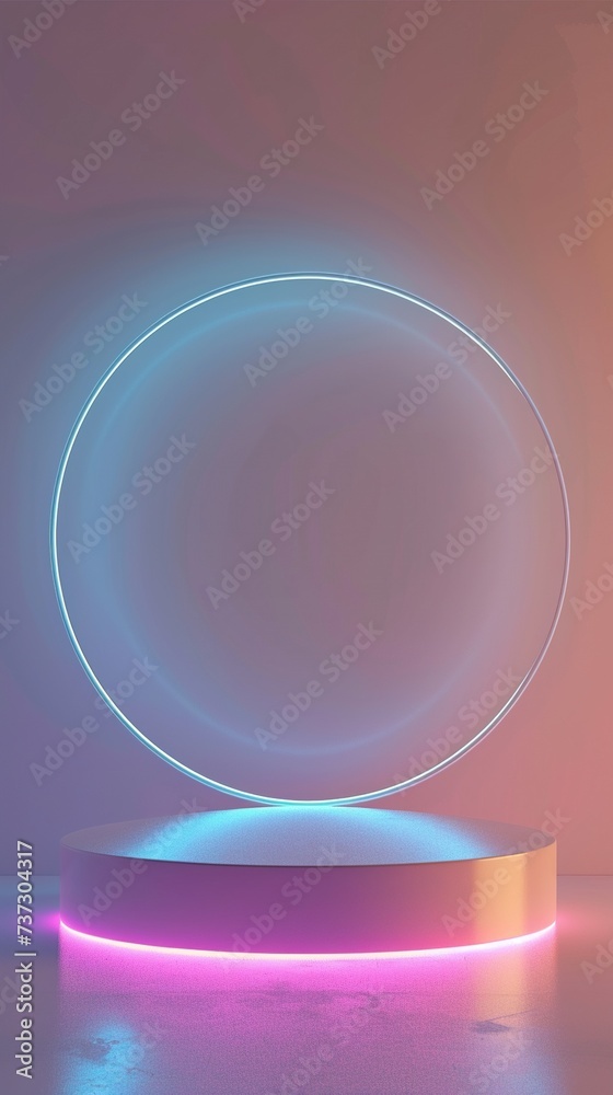 Obraz premium Abstract platform podium for product presentation