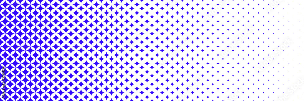 horizontal gradient of blue and white squares halftone texture vector ...