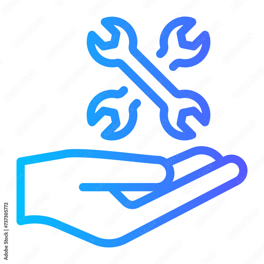 hand gradient icon hand gradient icon