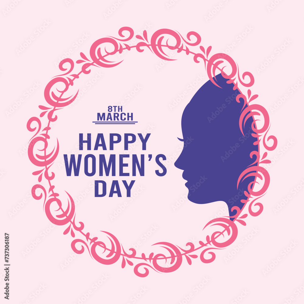 Happy Women's Day Vector illustration Happy Women's Day Vector illustration