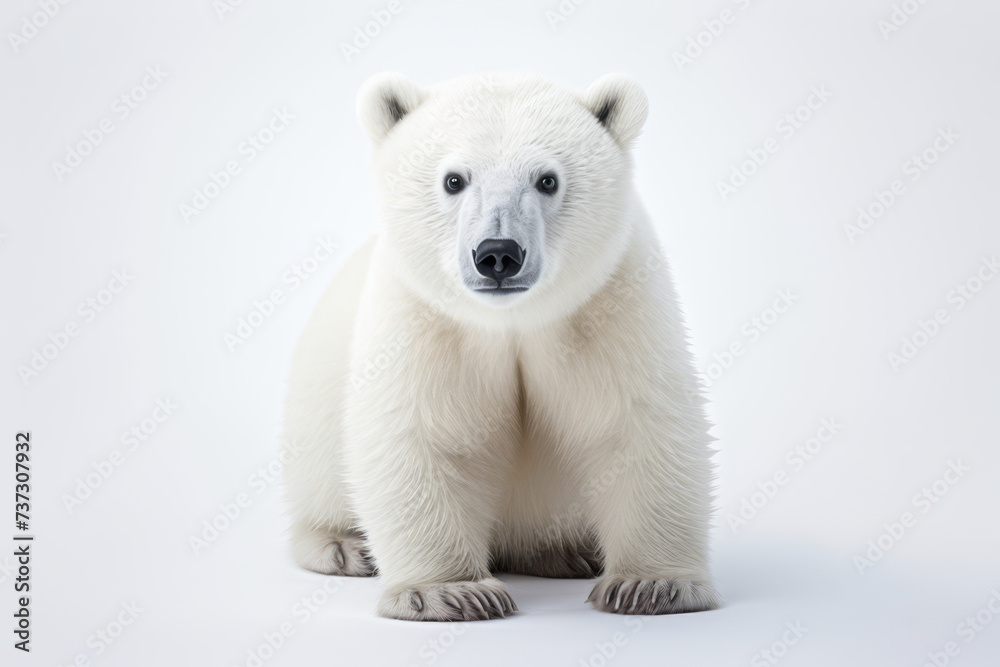 Polar bear isolated on white background Polar bear isolated on white background