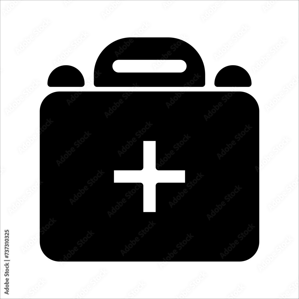 Obraz premium First aid or medical kit icon