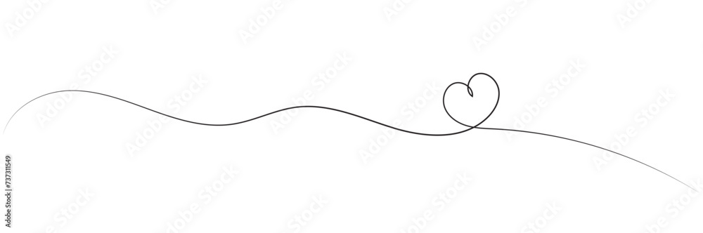 Hand drawn heart line art banner background transparent isolated Hand drawn heart line art banner background transparent isolated