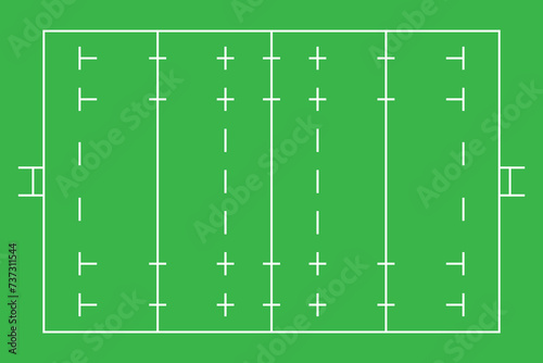 Rugby field background sport concept