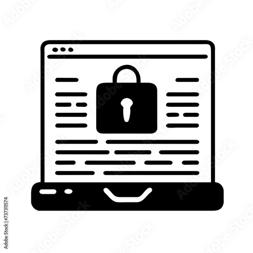 Hacker icon in vector format, depicting a cyber spy with a sleek and stealthy appearance, perfect for representing cybersecurity and digital espionage.